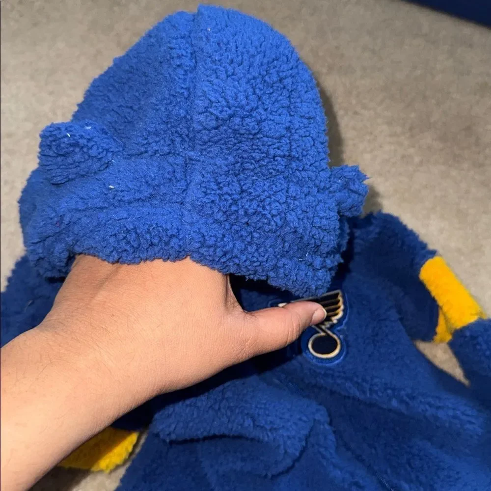 “Blues”Blue and Yellow Kids One Piece 12 M NWT